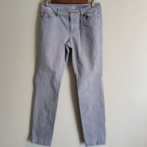 LOFT Curvy Skinny Grey Wash Jeans